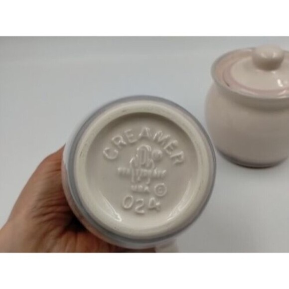 Pfaltzgraff Sunrise or Aura pattern Sugar Bowl and Creamer - Picture 7 of 8